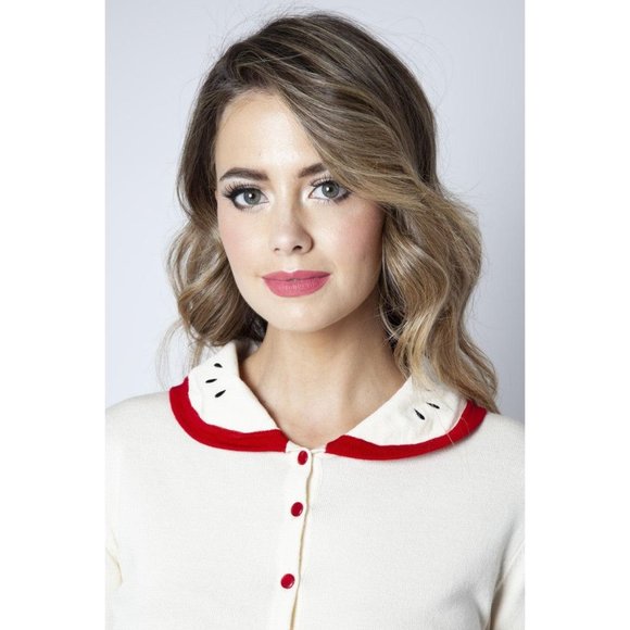 Voodoo Vixen Clara Apple Cardigan - Picture 3 of 4